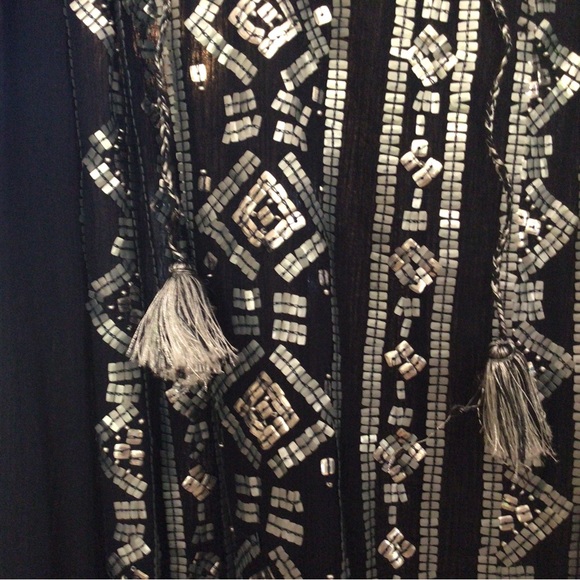 Calypso St. Barth silk beaded tunic - Picture 3 of 5